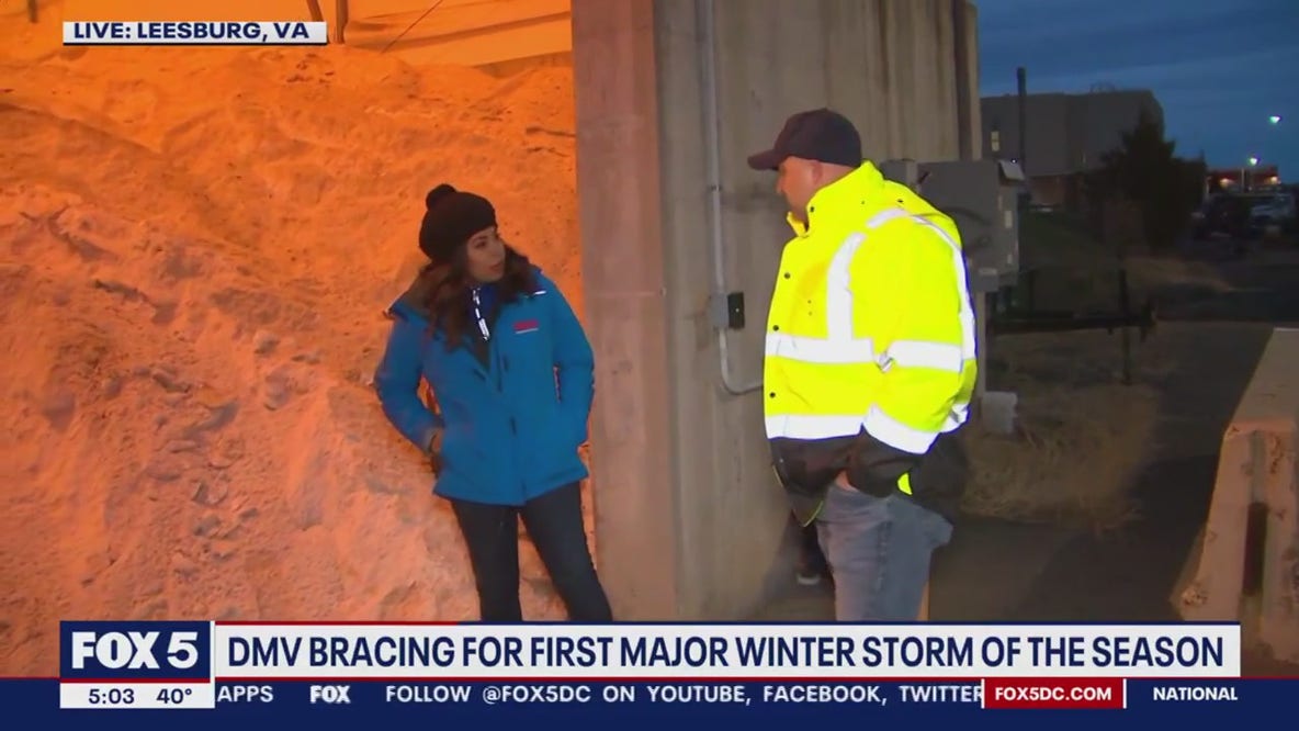 Officials brace for DMV's first major winter storm of season